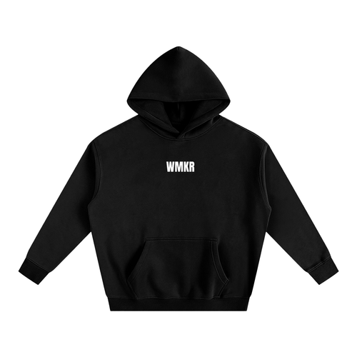 Black "WMKR" Oversized Hoodie
