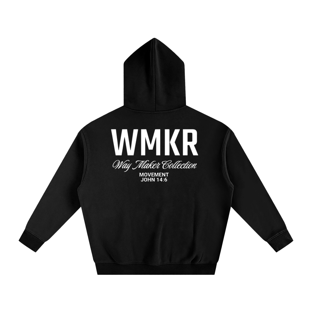 Black "WMKR" Oversized Hoodie
