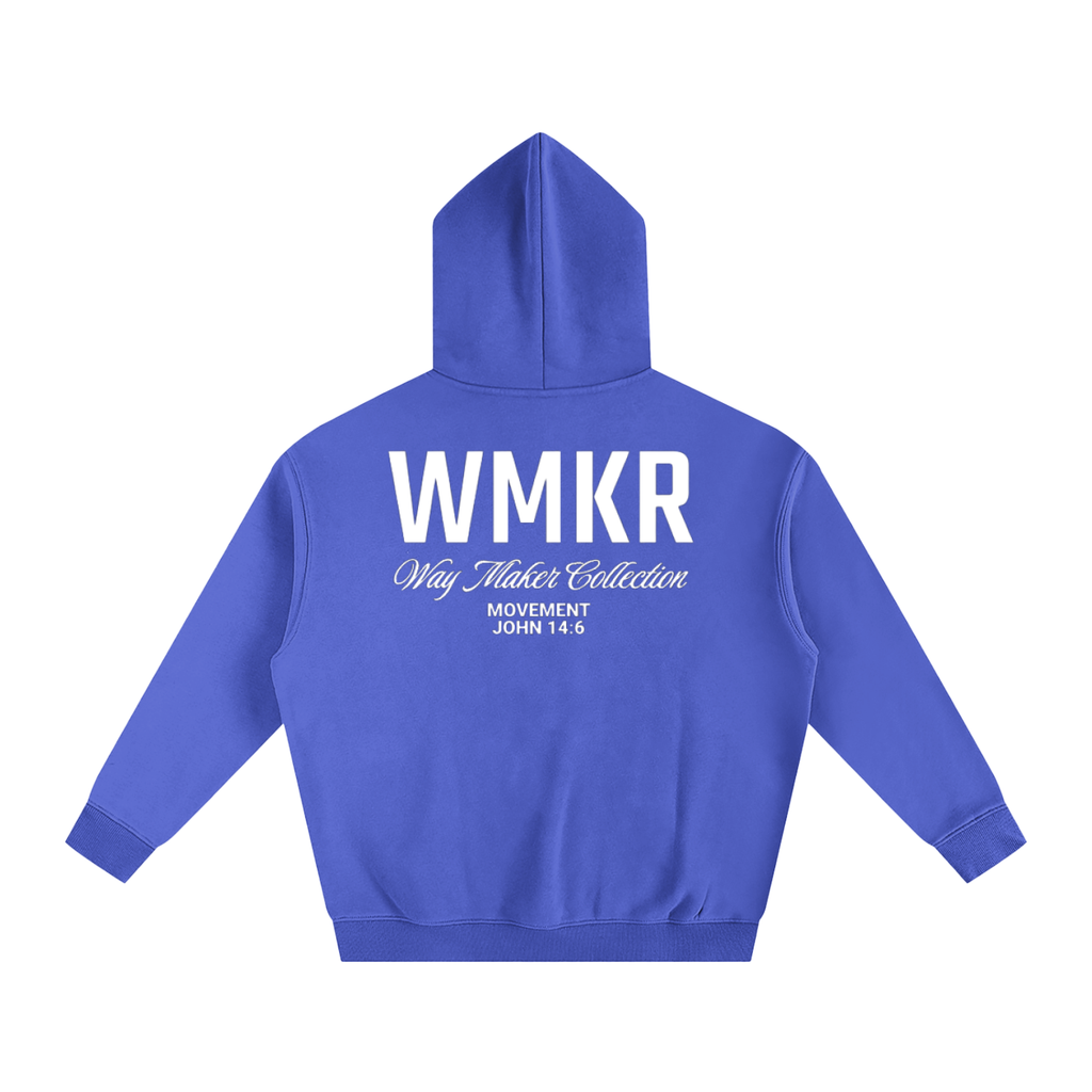 Blue "WMKR" Oversized Hoodie