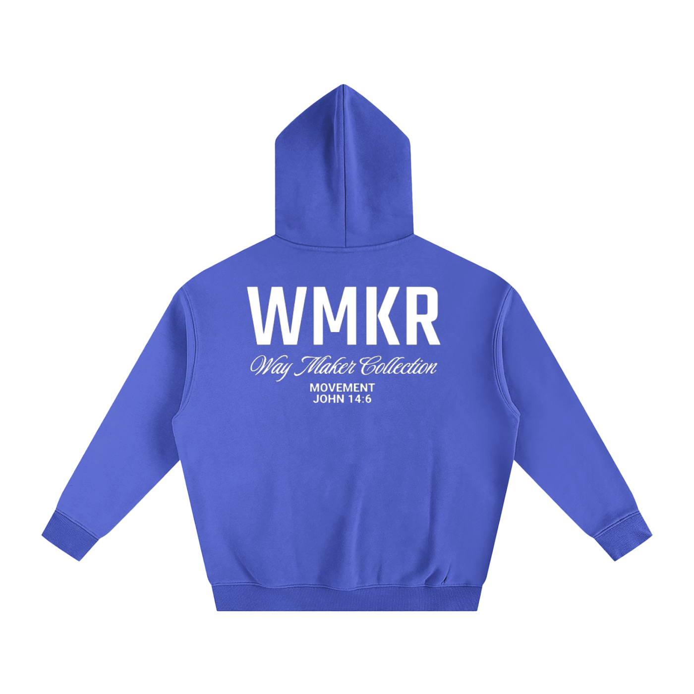 Blue "WMKR" Oversized Hoodie