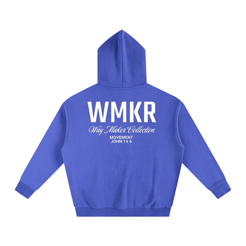 Blue "WMKR" Oversized Hoodie
